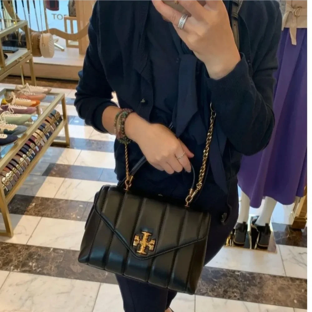 TORY BURCH SMALL KIRA SATCHEL TOP HANDLE BAG - Picture 13 of 14